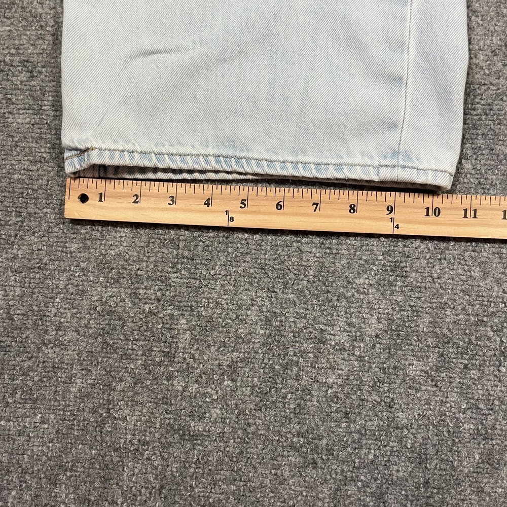 Levi's Premium High Loose Denim Jeans Womens Size 31 Washed Blue Wide Leg Baggy - Picture 7 of 14